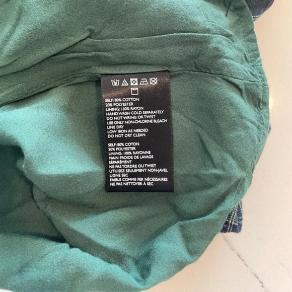 Urban Outfitters | UO Straight Green Plaid Mini Dress, Size 0 (XS) - Picture 13 of 13